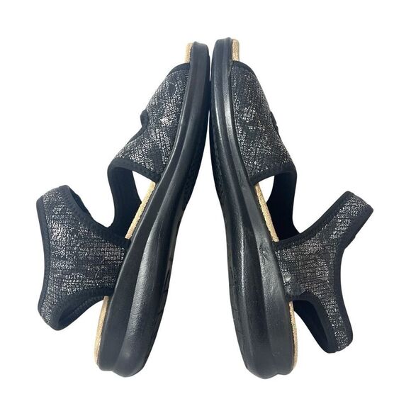 Flexus Summer Sandal Womens Sz EU 41 US 10.5 Sling Back Open Toe Black Synthetic - Picture 6 of 10